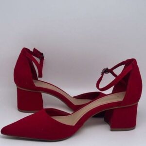 Sandales escarpins rouge femme