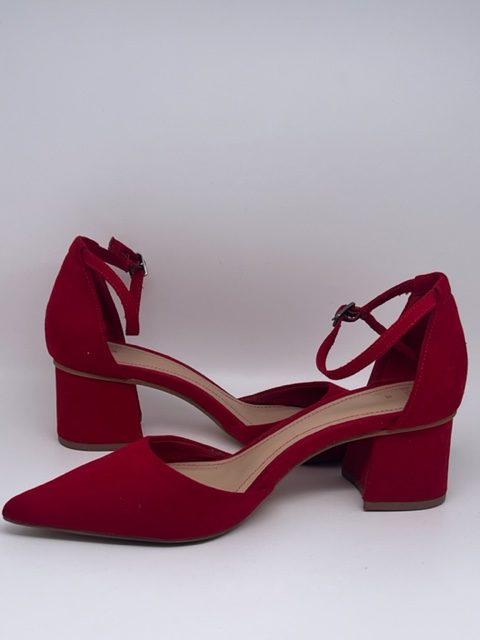 Sandales escarpins rouge femme