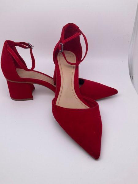 sandales escarpins rouge pour femme