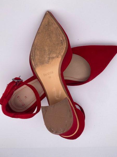 sandales rouge escarpins femme