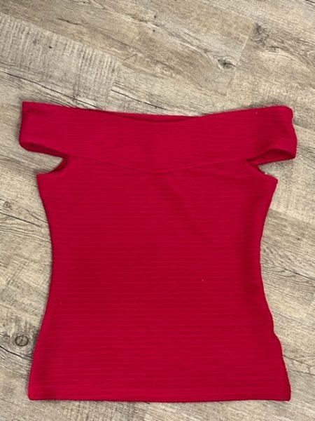 Top femme rouge chic
