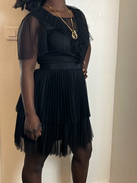 Robe femme noire cocktail