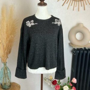 Pull gris femme chaud