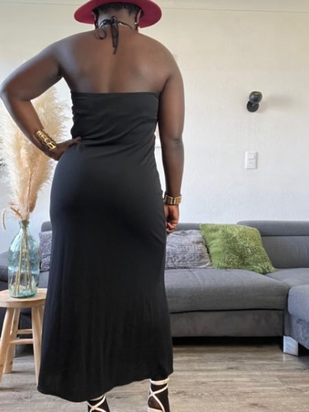Robe longue femme noire